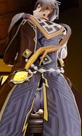 giant male butt_crush low_angle sitting looming butt_smother looking_at_tiny digital_render genshin_impact genshin freezybruhh zhongli