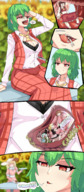 giantess vore touhou soft_vore inside_stomach internal_view reimu_hakurei yuuka_kazami thema1nman