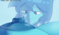 breasts nipples climbing flag pearl steven_universe on_breasts lewdssonk lapis_lazulit