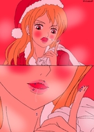vore nami one_piece saliva christmas lips gtclimber69
