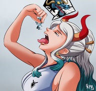 tongue one_piece saliva yamato kisparlius imminenet_vore kaido