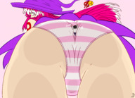 breasts drawing giantess panties feet upskirt butt tiny pink_hair witch bell majoumegami