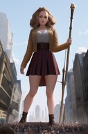 giantess city mega skirt brunette boots staff crowds wlgiantess ai_art