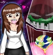 vore giga space clothed planet glasses uvula cruel teen beatricegiganta pokesize