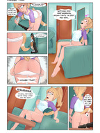 insertion furry tail blonde comic butt blue_eyes handheld anal_insertion shrunken_woman sex_toy bully tied_to_sex_toy textingedits