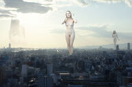 giantess collage nude mega multiple giantesses photograph