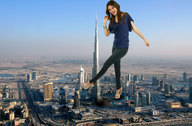giantess crush collage feet city mega destruction high_heels burj_khalifa crowds victoria_justice