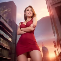 giantess city buildings dress ai_art