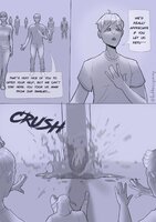 drawing giantess monochrome finger blood gore shrunken_woman shrunken_man cruel screaming buttercupzoey