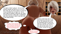 breasts masturbation blonde butt butt_crush story short_hair thong sitting shrunken_man bodysuit chair under_ass digital_render 2b fantasize3d