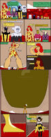 breasts drawing growth giantess micro wings comic color blue_eyes crossover bra skirt brunette multiple_sizes giganta gloves red_hair short_hair foot_crush shrunken_woman shrunken_man avengers costume belt white_skin lex_luthor leopard_print green_skin dc_comics janet_van_dyne marvel_comics captain_cold nightcore100 the_wasp avengers_earths_mightiest_heroes brainiac legion_of_doom toyman