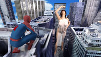 breasts giantess nude vore city mega destruction barefoot rampage buildings red_hair dress costume hands_on_hips digital_render mary_jane spider-man marvel_comics peter_parker jessicagts