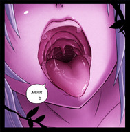 drawing giantess karbo vore color blue_hair open_mouth point_of_view