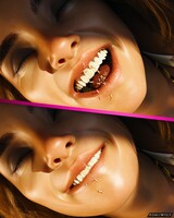 giantess micro vore mega smiling shrunken_men closed_eyes digital_render ashkiiwolf mass_vore andreia