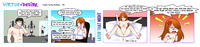 virtue_and_desire breasts drawing nipples nude pussy comic black_hair color cleavage bed green_eyes angry red_hair phone office funny shrunken_man shirt mirror pillows computer gym daichi777 virtueanddesire