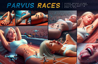 giantess feet vore blonde tongue butt mouth barefoot climbing sweat smiling shrunken lying_down abs running humiliation sneakers athletic crowds runners track armpits ai_art natural_toenails franka1945
