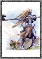 drawing giantess mega color fantasy anime elf shrunken_men warrior