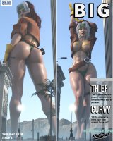 breasts giantess panties city mega large_breasts butt barefoot bra buildings brunette gloves muscles parody mountains magazine thighs jacket belt headband x-men looking_at_tiny digital_render bare_legs marvel_comics magazine_cover rogue_(x-men) hair_streak fontsize