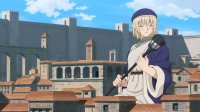 city mega blonde buildings anime staff wall delicious_in_dungeon meshi falin