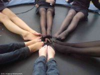 collage nude toes barefoot skirt jeans stockings sitting shrunken_man suit bare_legs marklovefeet