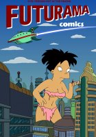 breasts drawing growth giantess city mega alien black_hair color cleavage bra skirt buildings spaceship asian short_hair parody comic_cover futurama ripped_clothing looking_at_tiny amy_wong bare_legs spider-matt bare_midriff new_new_york kiff