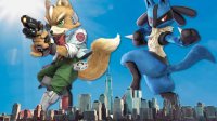 pokemon collage furry city giant fox canine fur super_smash_bros lucario fox_mccloud noe0123 males_only