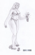 breasts drawing giantess crush feet mega long_hair swimsuit destruction handheld barefoot anime foot_crush hand pen_paper hand_crush vehicles