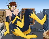 breasts drawing giantess city mega color butt destruction cleavage buildings brunette gloves boots sitting avengers thighs choker debris janet_van_dyne marvel_comics the_wasp avengers_earths_mightiest_heroes gtsgreene
