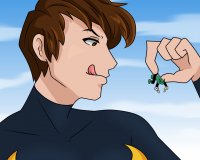 breasts drawing giantess mega color tongue armor brunette brown_eyes short_hair boots pants avengers licking_lips imminent_vore helmet janet_van_dyne marvel_comics the_wasp whirlwind gtsgreene picnhed