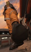breasts city armor buildings gloves boots star_wars unaware shrunken_man thighs jacket point_of_view cape goggles jumpsuit imminent_crush helmet darth_vader lightsaber green_skin digital_render sith pilot hera_syndulla sctheriaulgts lekku twilek