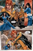 drawing giantess furry wings mega comic black_hair color large_breasts long_hair armor claws barefoot cleavage bra skirt green_eyes cheetah giganta red_hair dress short_hair kneeling fighting cat_girl punch flying thighs choker costume wonder_woman necklace jumpsuit dialogue tiara orange_hair lasso zipper looking_at_tiny arena dc_comics orange_skin bare_legs bare_midriff silver_swan