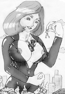 breasts female giantess chief mega destruction breast_crush