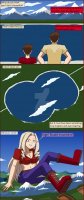 breasts drawing giantess mega blonde comic color long_hair butt destruction cleavage water jeans angry brunette boots parody mountains lake pants shirt belt dialogue tripping nightcore100 my_hero_academia bare_midriff butt_print foot_prints mt._lady lumberjack paul_bunyan