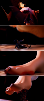 giantess feet toes gore shrunken_woman maya_fey barefoot ace_attorney mikotoba_susato
