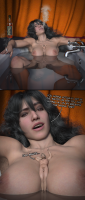 giantess breasts comic story smoking shrunken_man bathtub