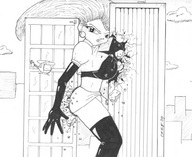 drawing giantess chief pokemon mega monochrome destruction jessie_(pokémon)