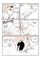 giantess nude sleeping comic monochrome beach barefoot mountain short_hair sunglasses outdoors closed_eyes greyscale english_text android18