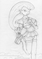 drawing giantess chief pokemon mega monochrome anime jessie_(pokémon) james_(pokémon)