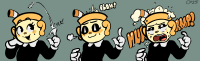 drawing giantess vore color milk smiling gloves video_game foam flick sound_effects cuphead blush opis unconventional_vore no_background