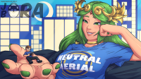 giantess tiny_man drawing handheld painted_fingernails jora-bora meme palutena kid_icarus nintendo_switch wholesome youtuber alpharad pichu