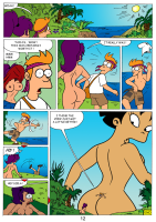 breasts growth giantess nude blushing mega comic black_hair butt ocean purple_hair island asian ponytail short_hair pants english leela futurama undressing shirt looking_behind pointed_ears amy_wong philip_j_fry multiple_girls multiple_boys 2boys antonissen