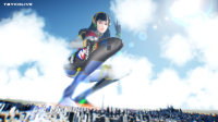 female growth giantess crush city giant fantasy anime goddess tall big cute scale size tower cat_girl digital_render resize bigger macrophile waifu mikumikudancence women tbycolive