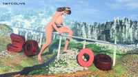 women tbycolive breasts female growth giantess crush sexy manga city butt giant anime goddess dress tall big cute scale blender size digital_render thick resize dva bigger macrophile adult