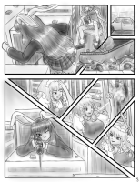 drawing giantess crush city comic monochrome destruction gun buildings touhou reisen_udongein_inaba fighting running vehicles outdoors knife sakuya_izayoi rabbit_ears alloyrabbit reisen_vs_sakuya