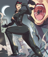 drawing growth giantess city mega black_hair color tongue butt destruction clothed handheld rampage cleavage high_heels green_eyes smiling moon gloves boots foot_crush bus open_mouth falling mask dangle batman night thighs outdoors catsuit cape licking_lips dropped stars catwoman lamppost thief pinched dc_comics gotham_city angelgts skintight_clothing claws looking_at_tiny saliva goggles zipper