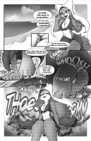 bikini breasts drawing growth giantess furry macro tail mega comic monochrome butt swimsuit destruction claws beach barefoot cleavage skirt ocean butt_crush fox smiling paws outdoors point_of_view dialogue semi_nude cliff bare_butt behind_view robin_hood maid_marian bare_legs bare_midriff between_breasts bare_thighs bare_paws marian raifirefox rai disney