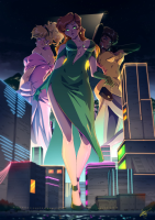 breasts drawing giantess city mega blonde color large_breasts long_hair butt blue_eyes clothed cleavage water ocean high_heels buildings helicopter green_eyes brunette brown_eyes gloves red_hair dress short_hair mountains giantesses dark_skin night outdoors freckles closed_eyes necklace earrings handbag crowds headband stars x-men spotlight looking_at_tiny gwen_stacy mary_jane bare_legs stature spider-man kitty_pryde marvel_comics zerohour99 giant_women_squad giant_woman_squad earth_2620 madripoor