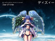 drawing giantess giga wings angel color long_hair planet anime blue_hair amethyst_dizzy
