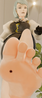 giantess feet toes barefoot gore foot_crush shrunken_man ace_attorney digital_render franziska_von_karma cooliocool7997