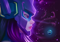 marvel_rivals drawing giantess earth giga space black_hair color planet purple_eyes galacta stars helmet cosmic_giantess marvel_comics ondieony